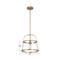 Hello Honey® Fallon Gold Vintage Metal & Clear Glass Ceiling Light